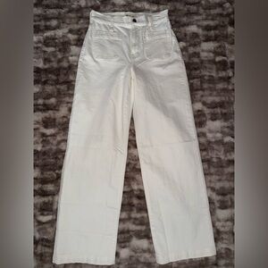 Madewell Women's White Flare Jeans